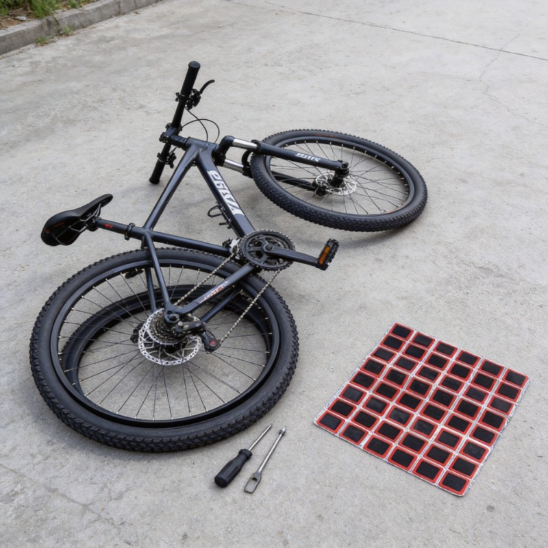 Bike Tube Repair Kit - Parches de Goma para Reparación de