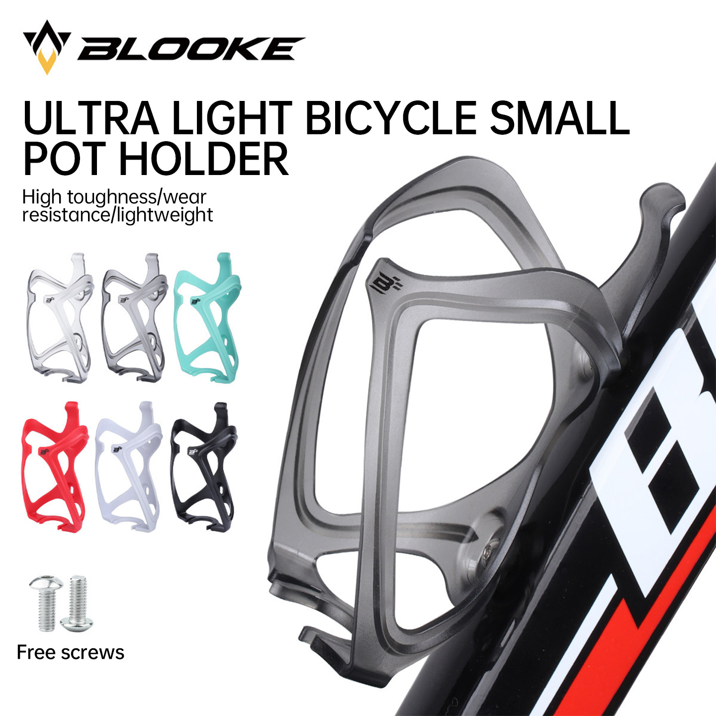 Cycling Gear Holder - Portabidones Ultraligero BLOOKE para Bicicletas de