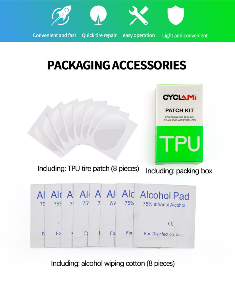 Nuevo parche de neumático para - Bike Tube Repair Kit reseña y precio