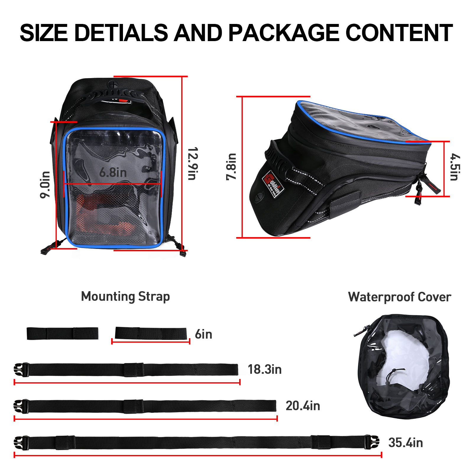Bolsas de tanque de motociclet - Cycling Gear Organizer reseña y precio