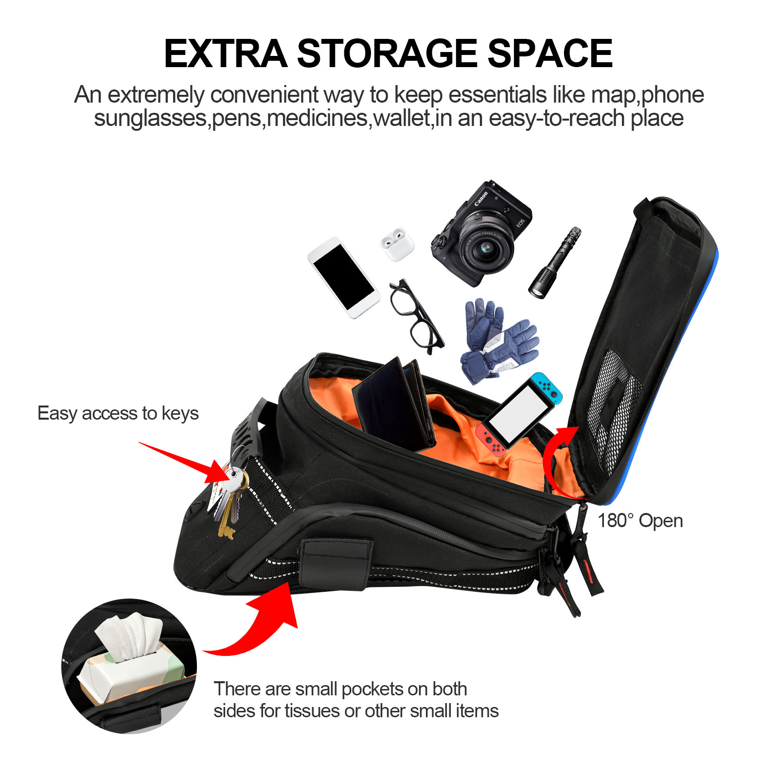 Bolsas de tanque de motociclet - Cycling Gear Organizer reseña y precio